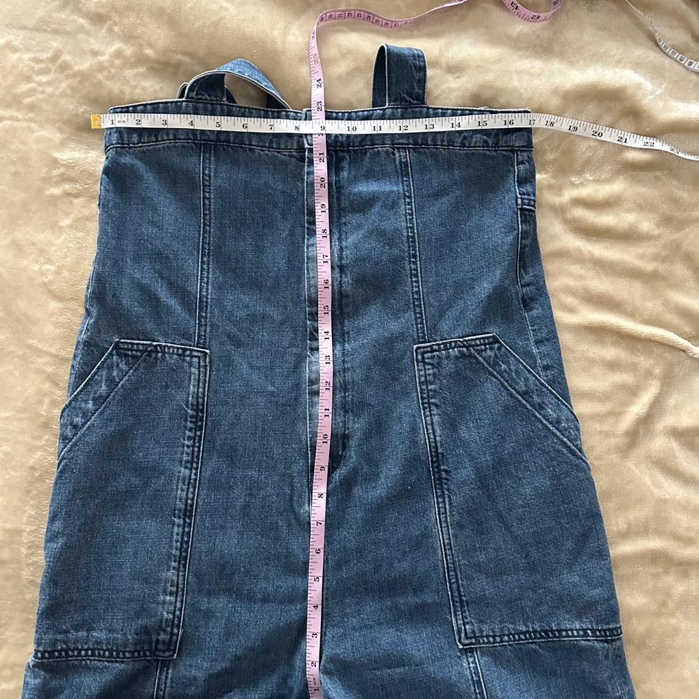 Ray BEAMS Japanese Brand Wide-Leg Denim Overalls / Jumpsuit - Picture 6 of 9